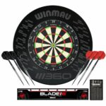 Winmau Blade Triple Core 360 + Winmau 360 Surround Black + Tungsten Darts - Dartset