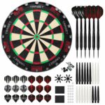 Target TOR Cible de Fléchettes + 2 Sets KOTO Fléchettes pointe Acier + 90 Pièces - Dartset