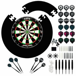 KOTO King Pro + Surround + Kit d’accessoires KOTO Steeltip Noir 90 pièces - Dartset