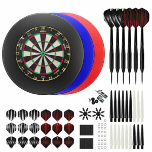 KOTO Gold Label + PU Surround + 2 Sets KOTO Dartpijlen - 90-Pieces - Dartset
