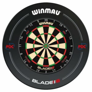 Winmau Blade 6 Triple Core + Winmau PDC Black Surround - Dartset