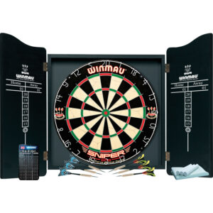 Ensemble Winmau armoire, cible et fléchettes